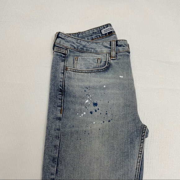 Mid Rise Skinny Paint Splattered Jeans 🎨 - Picture 2 of 7
